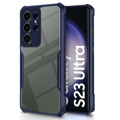Samsung S23 Ultra 5G mobile back cover in blue by Pikkme