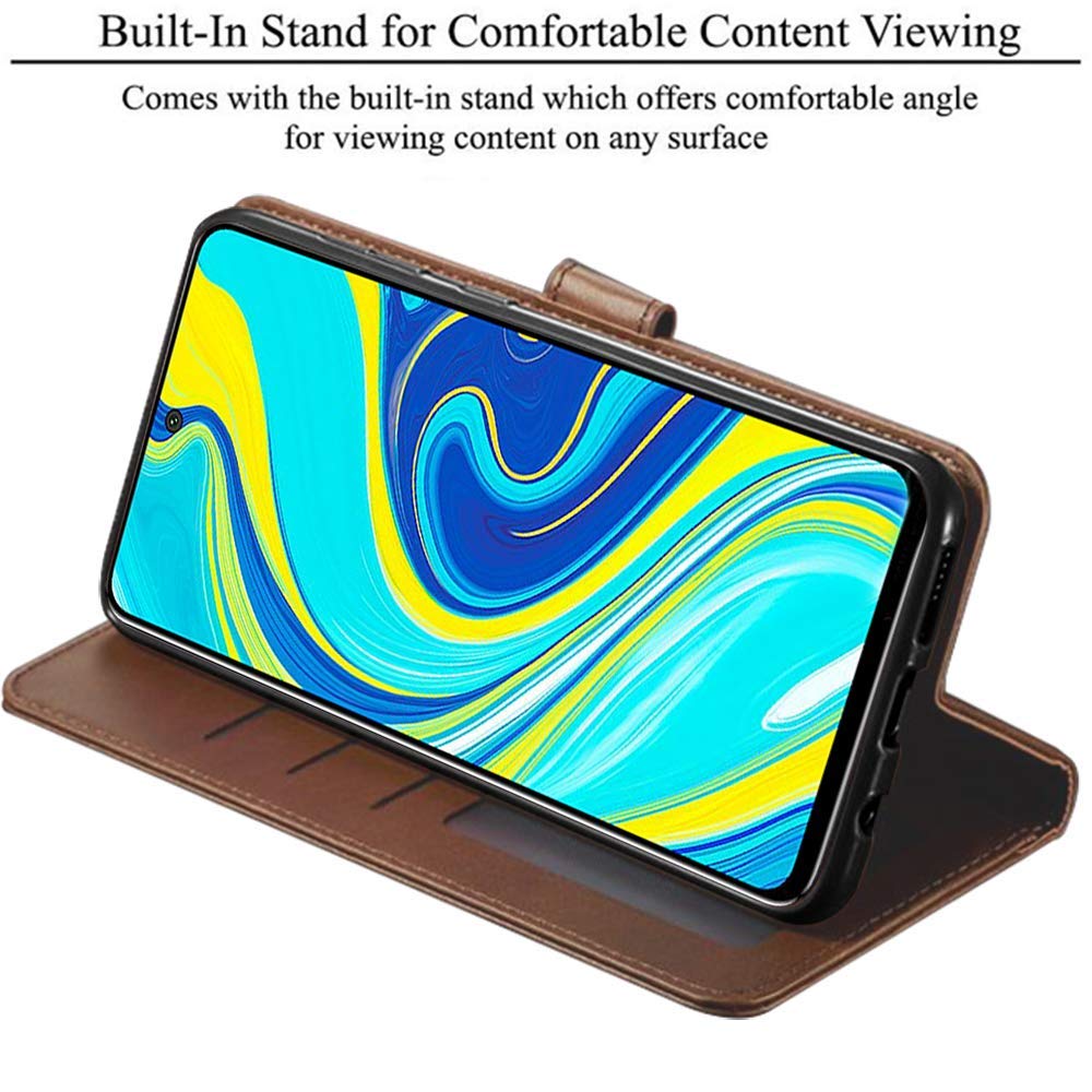 Brown Button wallet flip cover for Samsung A50/A50s/A30s – Pikkme – photo 3