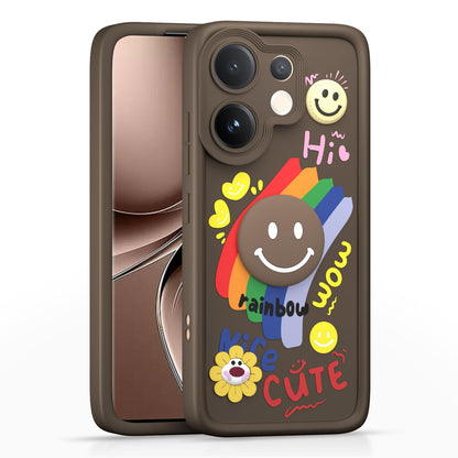Pikkme Vivo V60/T4 Pro 5G brown back cover