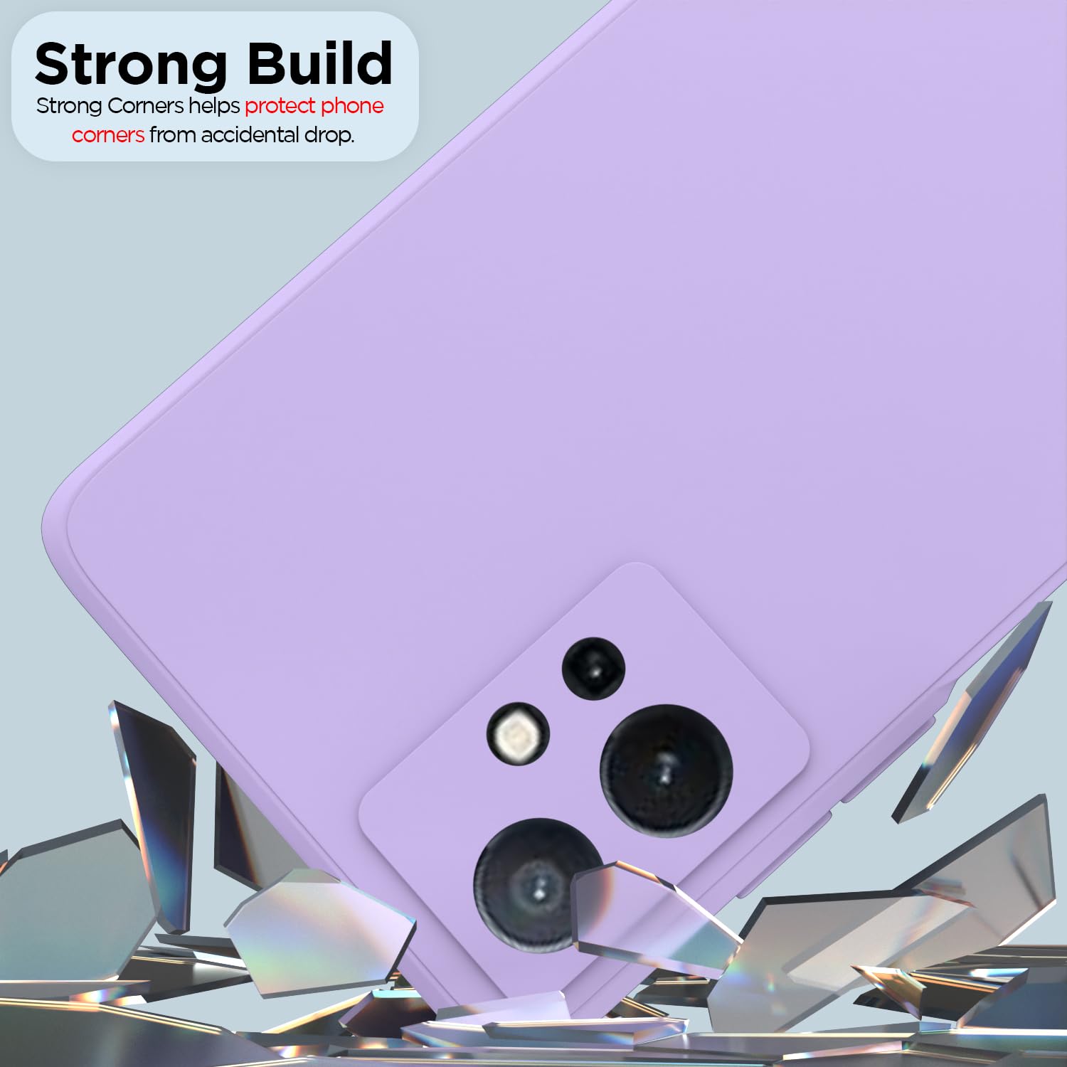 Pikkme purple Liquid Silicone mobile cover for Vivo T1/Y75/iQOO Z6 5G – photo 5