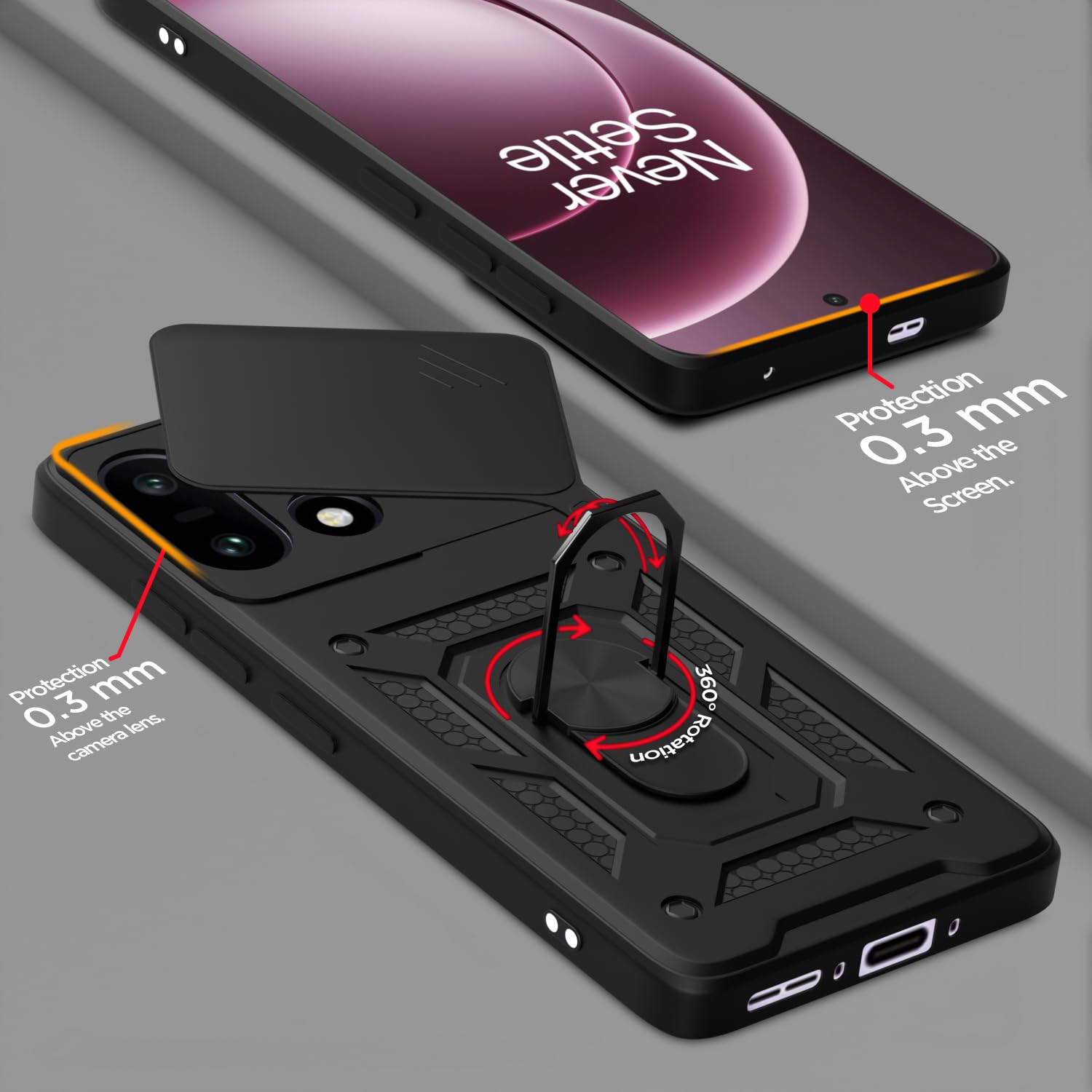 Pikkme OnePlus 15 5G/360 black phone cover – photo 4