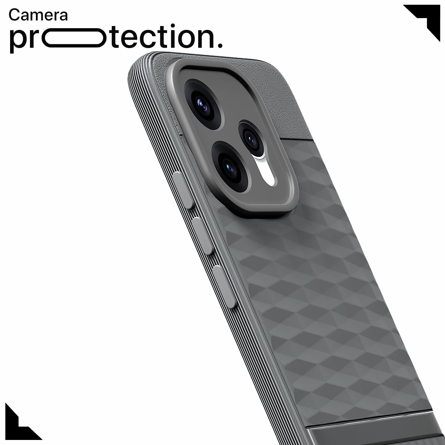 Pikkme grey mobile back cover for Oppo Reno 15 5G – photo 5