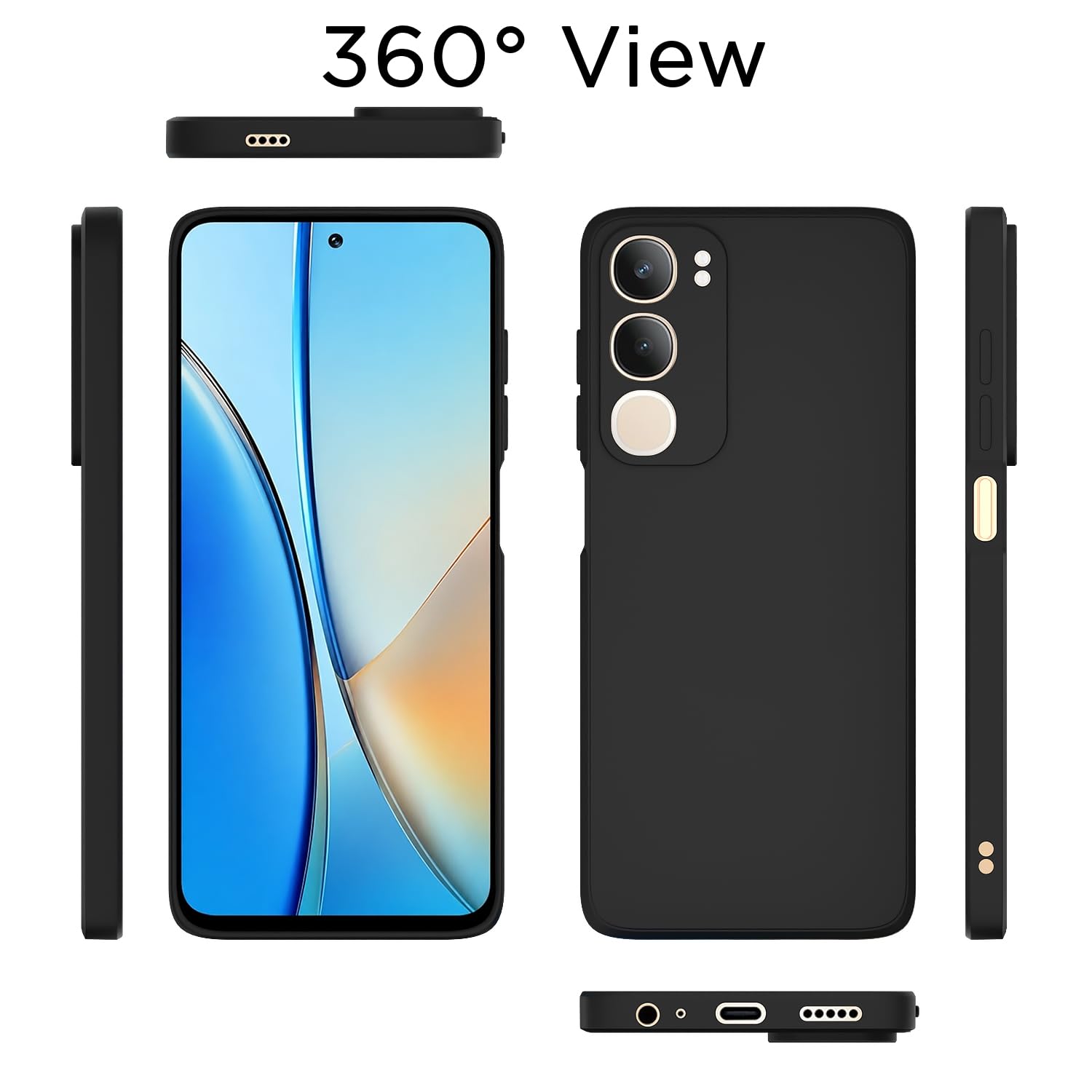 Pikkme black mobile back cover for Vivo Y19s/Y29 5G – photo 4