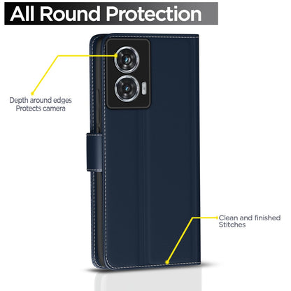 Blue flip cover for Moto Edge 50 Fusion/G96 5G – Pikkme – photo 4