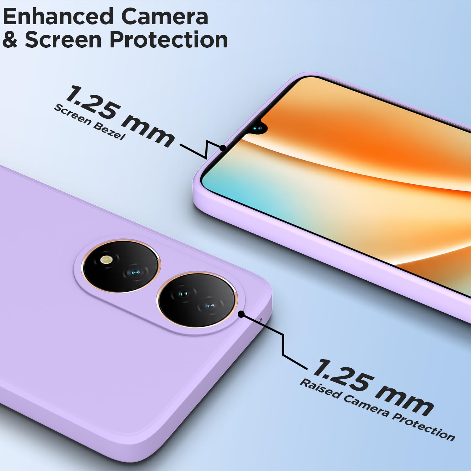 Pikkme purple Matte back cover for Vivo Y100 5G – photo 2