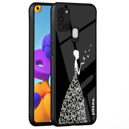 Pikkme mobile back cover for Samsung A21s