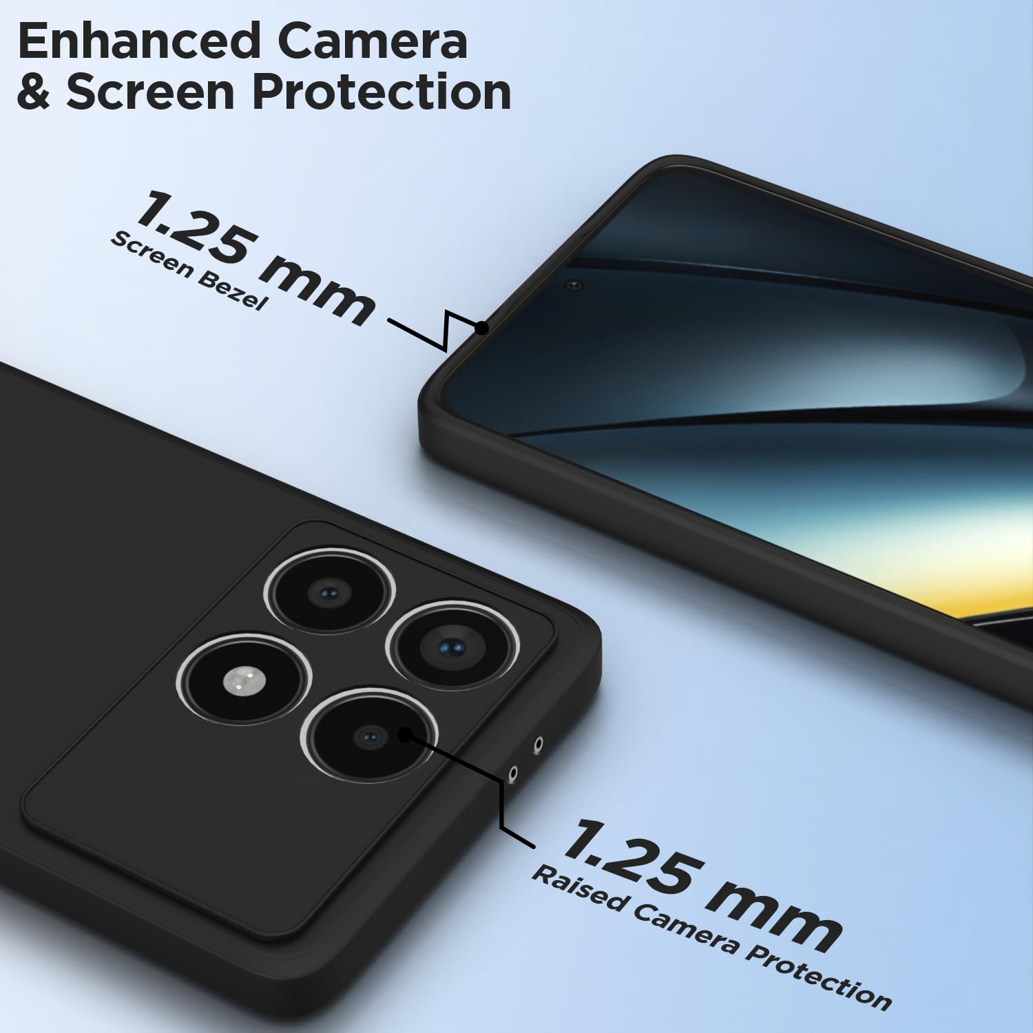 Pikkme black Matte back cover for Poco F6 Pro 5G – photo 6