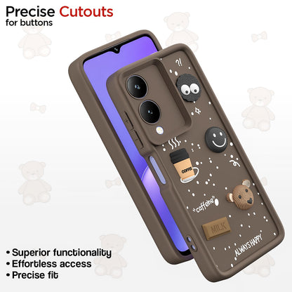 Brown Silicone mobile back cover for Vivo Y17s/Y28/3D – Pikkme – photo 6