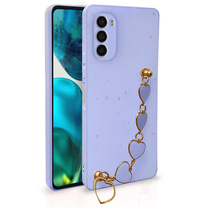 Pikkme Motorola Moto G52 / G82 5G Chain Back Cover (Pink)