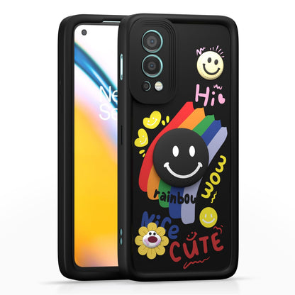 OnePlus Nord 2 5G mobile cover in black by Pikkme