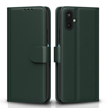 Pikkme Samsung Galaxy F06 5G / M06 5G Vintage Flip Cover (Green)
