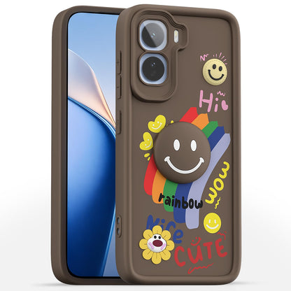 Vivo T5 Pro 5G mobile back cover in brown by Pikkme