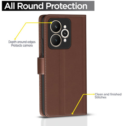 Tan Wallet flip cover for Realme 15 Pro 5G – Pikkme – photo 4