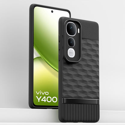 Black Silicone mobile cover for Vivo Y400 5G – Pikkme – photo 2