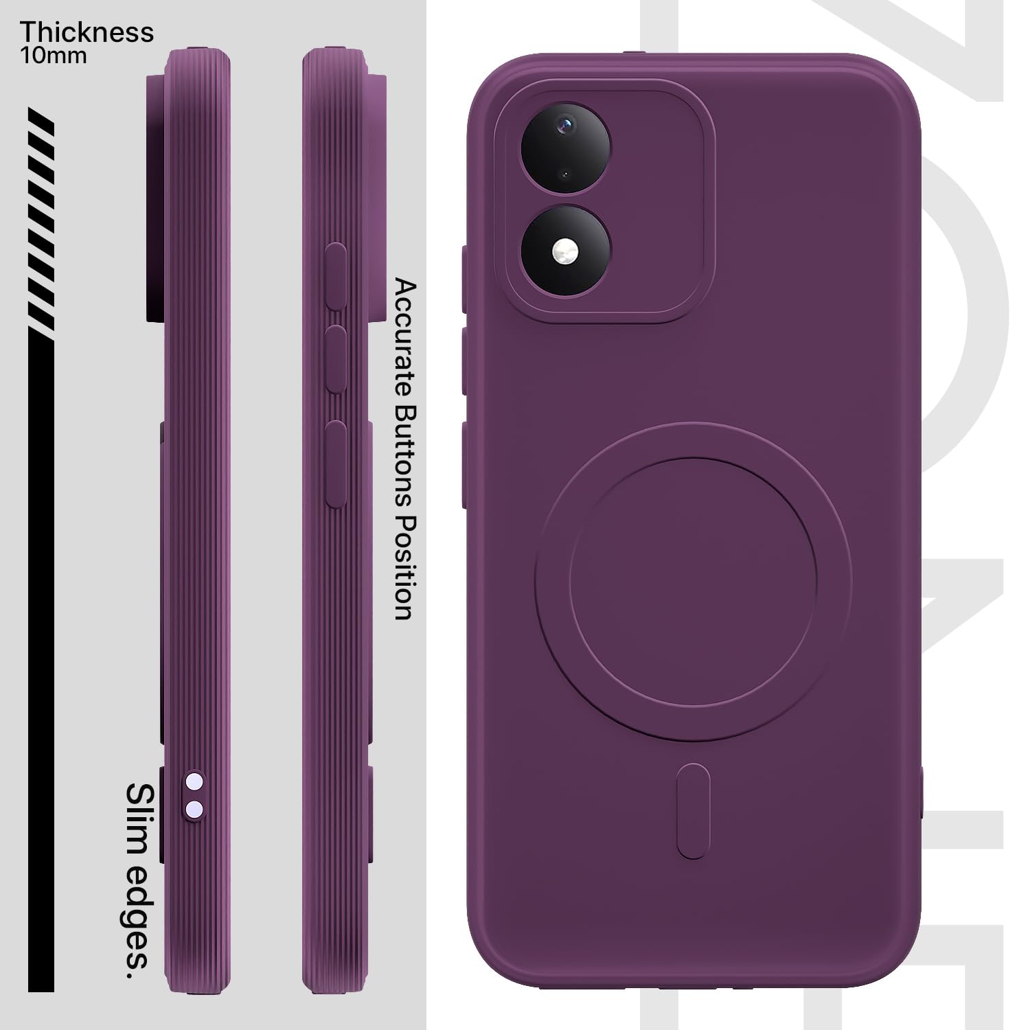 Purple mobile back cover for Redmi Note 17 5G – Pikkme – photo 3
