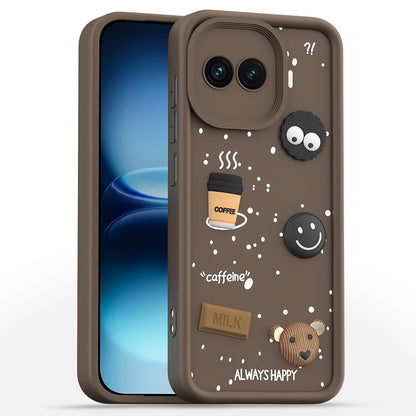 Pikkme brown mobile cover for iQOO 15R 5G/3D