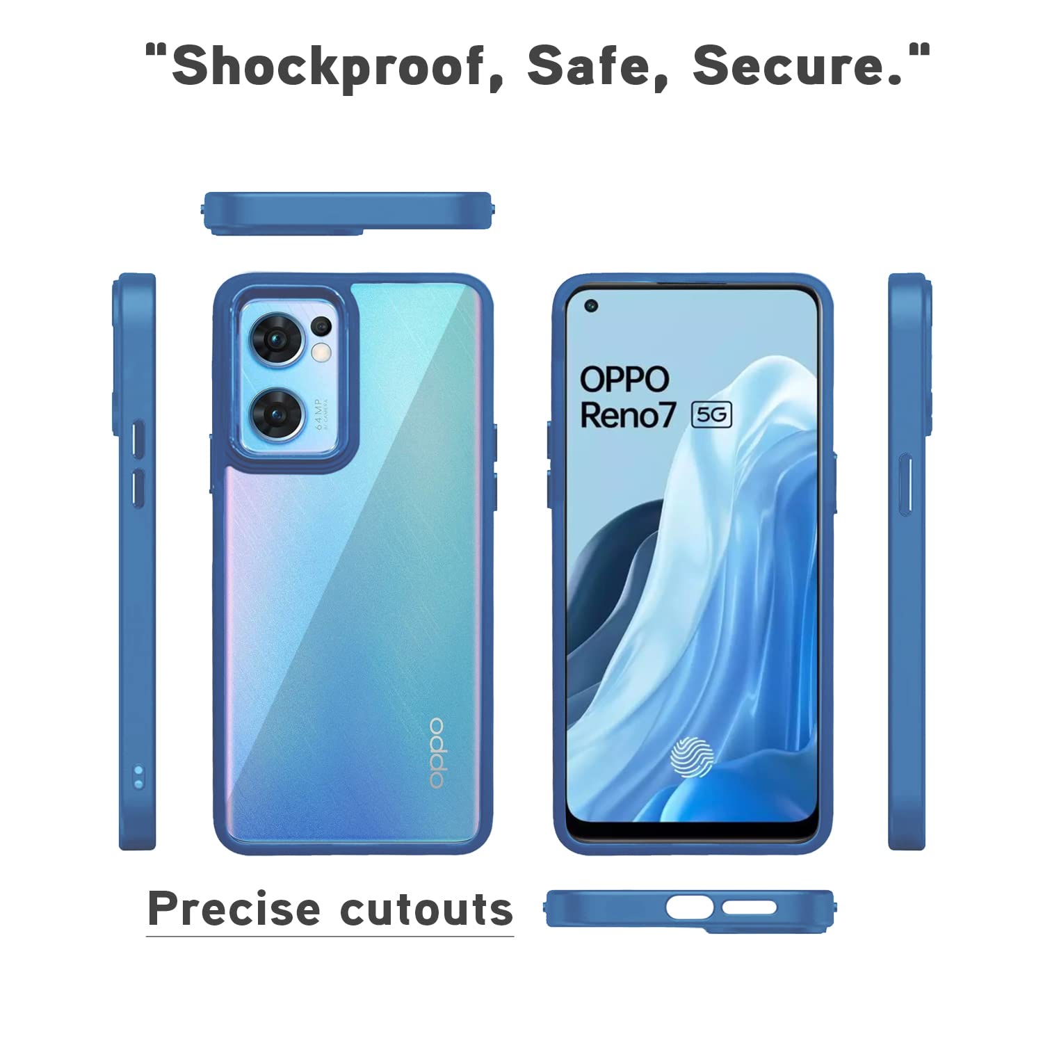 Pikkme Oppo Reno 7 5G dark blue phone cover – photo 3