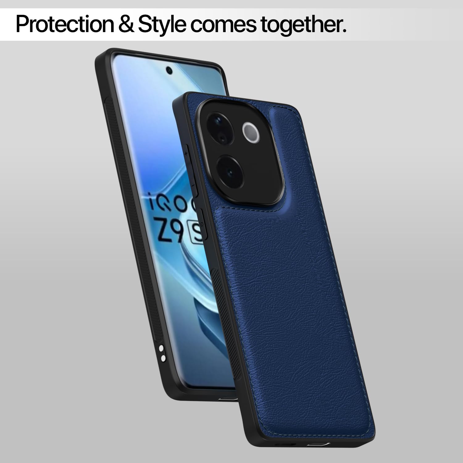 Pikkme blue phone cover for iQOO Z9s Pro/Vivo T3 Pro 5G – photo 6