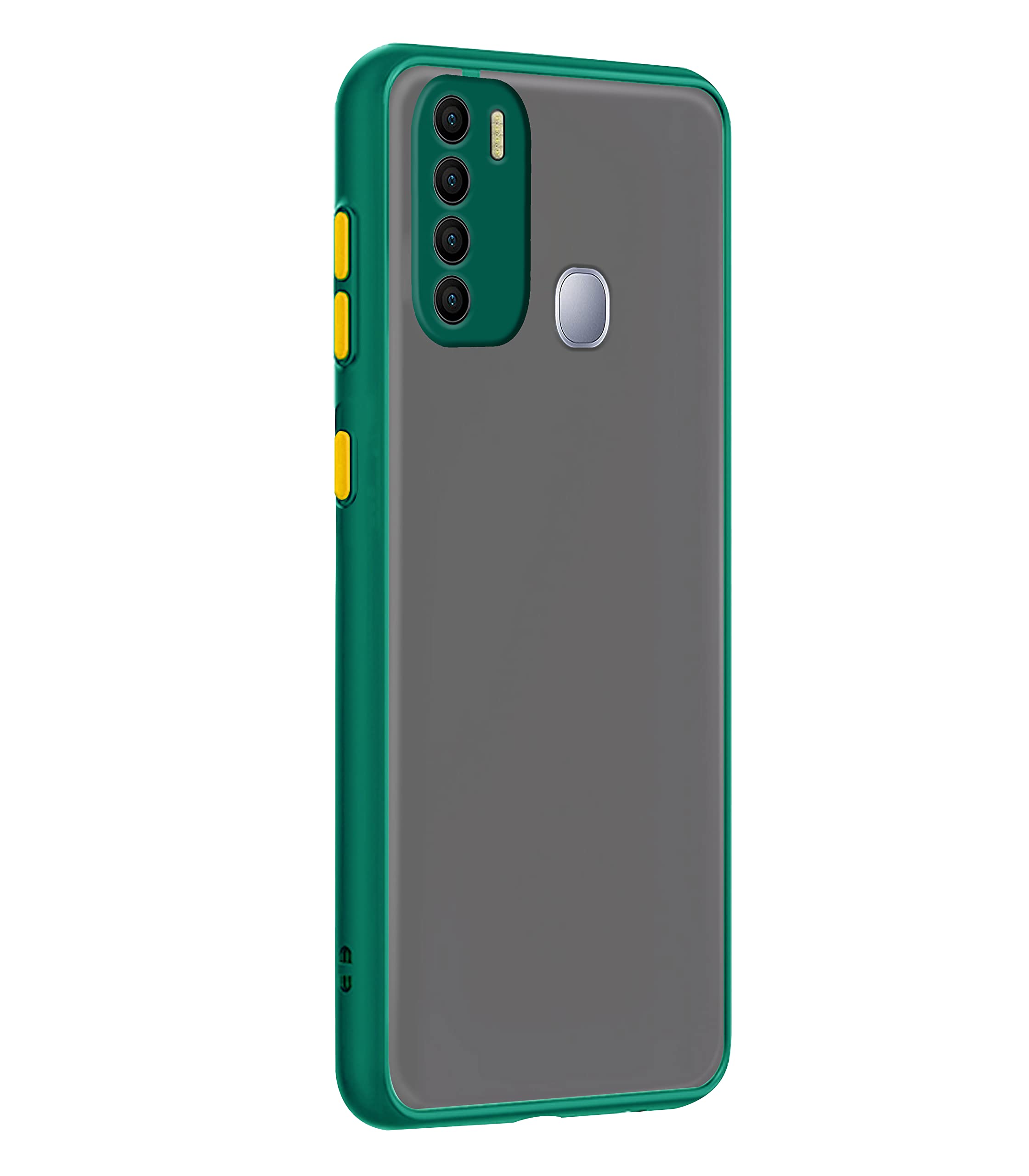 Infinix Hot 9/Hot 9 Pro Hybrid mobile cover in green by Pikkme – photo 6