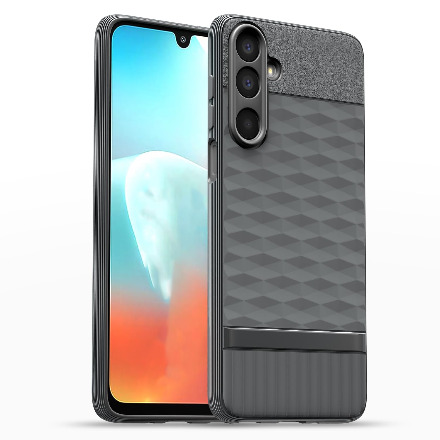 Samsung M36 5G Silicone back cover in grey by Pikkme