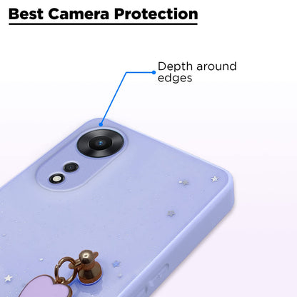 Oppo A78 5G Chain back cover in purple by Pikkme – photo 2