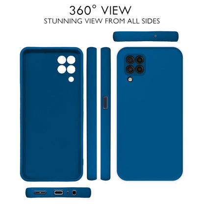 Blue Liquid Silicone mobile back cover for Samsung M32 4G/M32 Prime/F22 4G – Pikkme – photo 3