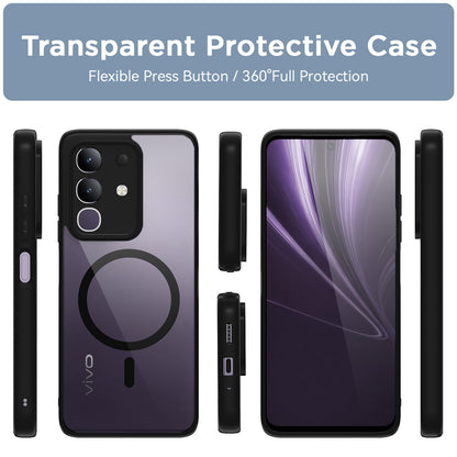 Vivo T4x/iQOO Z10x/Y31 Pro 5G MagSafe phone cover in black mag-safe by Pikkme – photo 2
