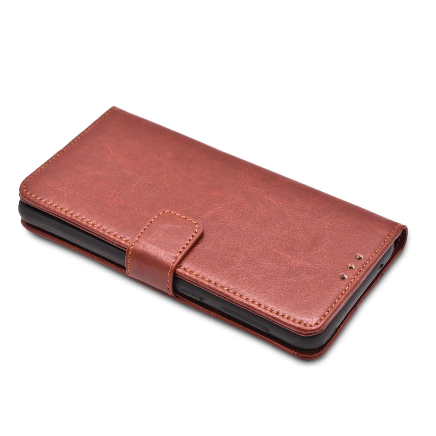 Moto G6 Plus/G6 flip case in brown by Pikkme – photo 6