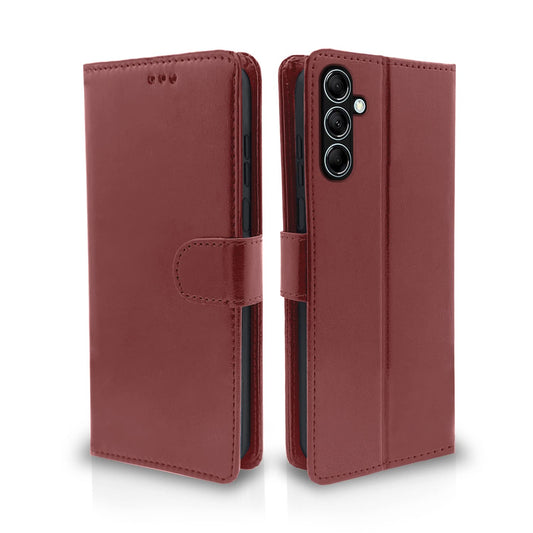 Pikkme Samsung Galaxy M14 5G Vintage Flip Cover | Brown