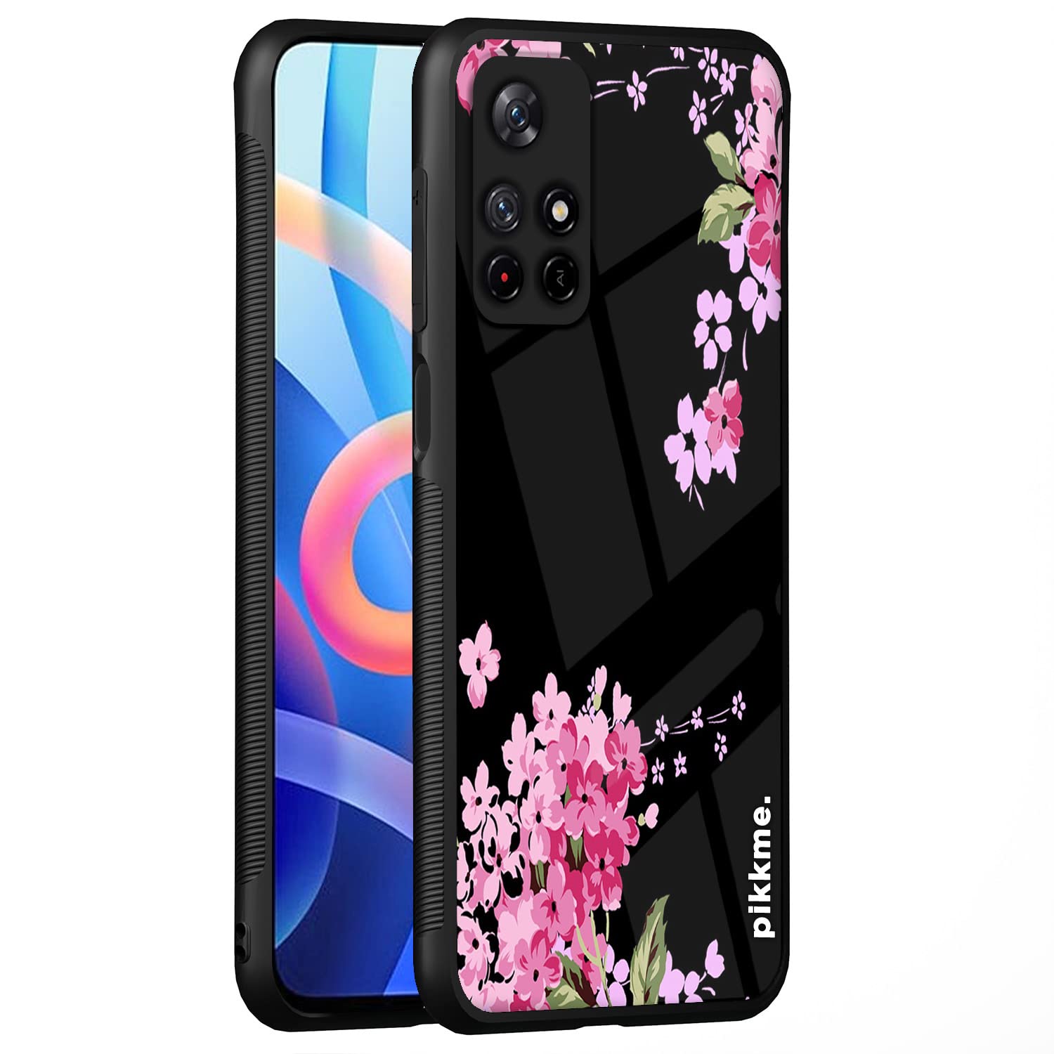 Pikkme Flower mobile back cover for Redmi Note 11T/Poco M4 Pro 5G