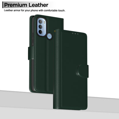 Moto G31 Wallet flip case in green by Pikkme – photo 2
