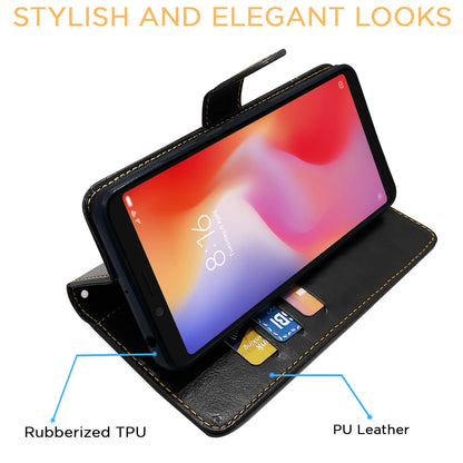 Black & brown flip case for Redmi 6A – Pikkme – photo 5