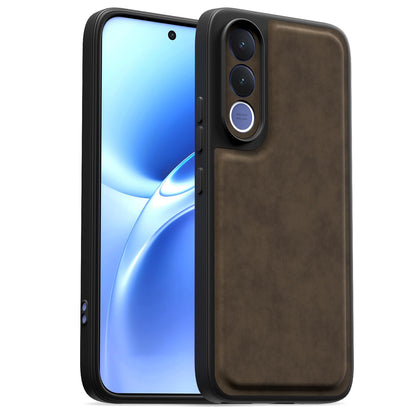 Coffee Leather mobile back cover for Vivo V70 FE 5G – Pikkme