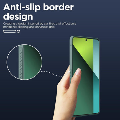 Pikkme Redmi Note 13 Pro 5G ZigZag Back Cover (Green)