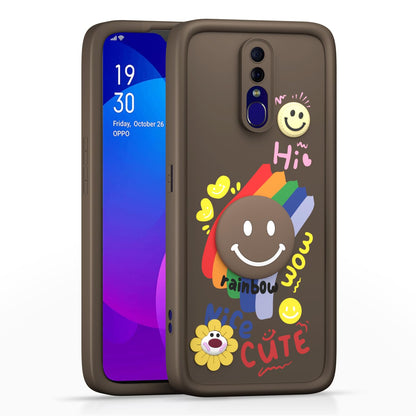 Pikkme Oppo F11 Soft Silicone brown back cover