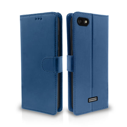 Pikkme Redmi 6A Wallet blue mobile flip cover
