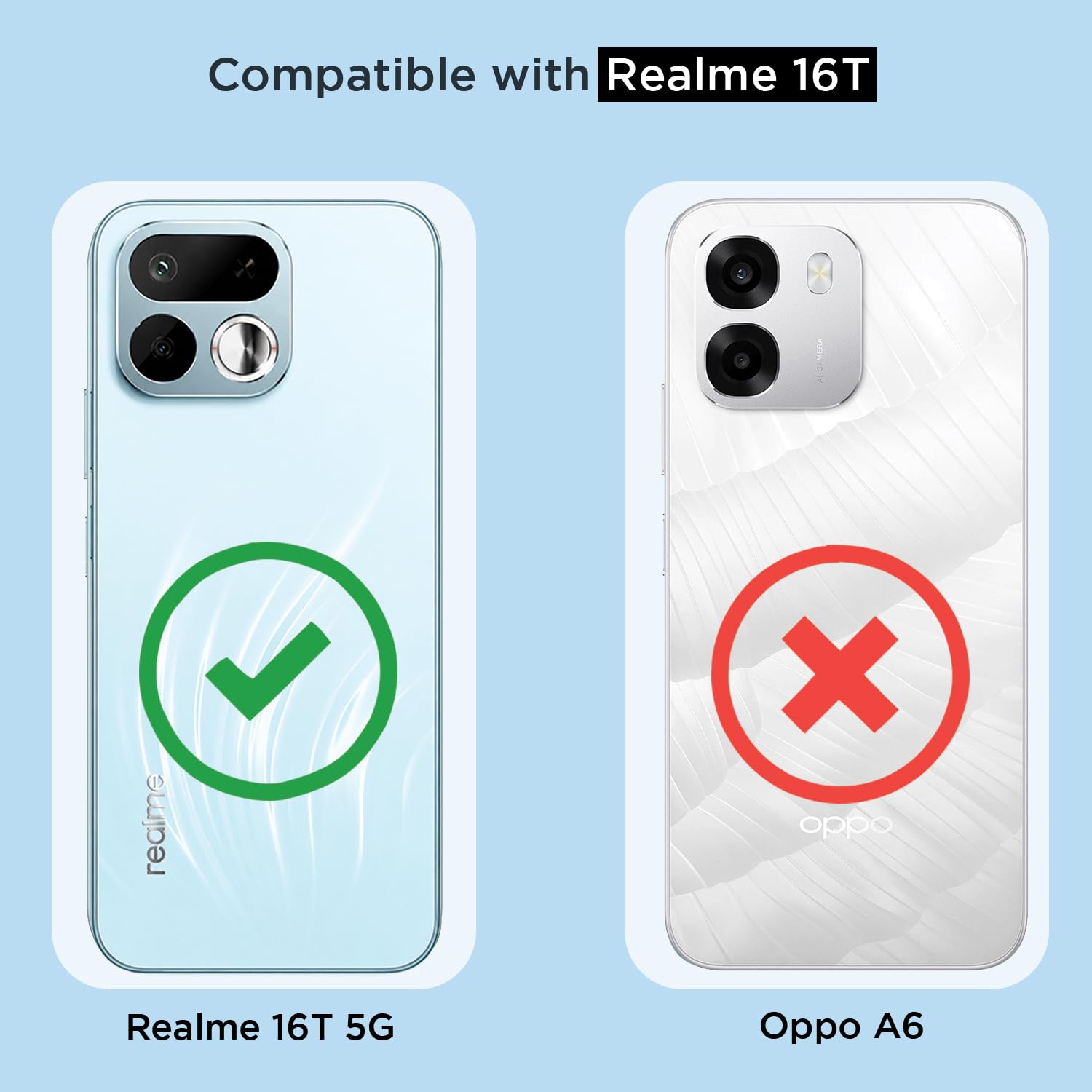Realme 16T 5G back cover in transparent mag-safe by Pikkme – photo 4
