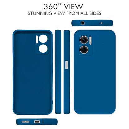 Pikkme blue Liquid Silicone mobile back cover for Redmi 11 Prime 5G – photo 3