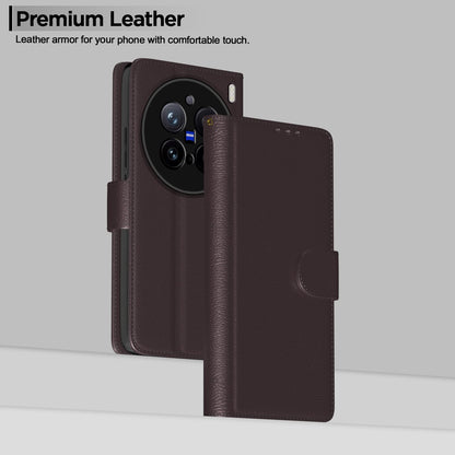 Pikkme Vivo X200 Pro 5G Wallet coffee flip case – photo 2