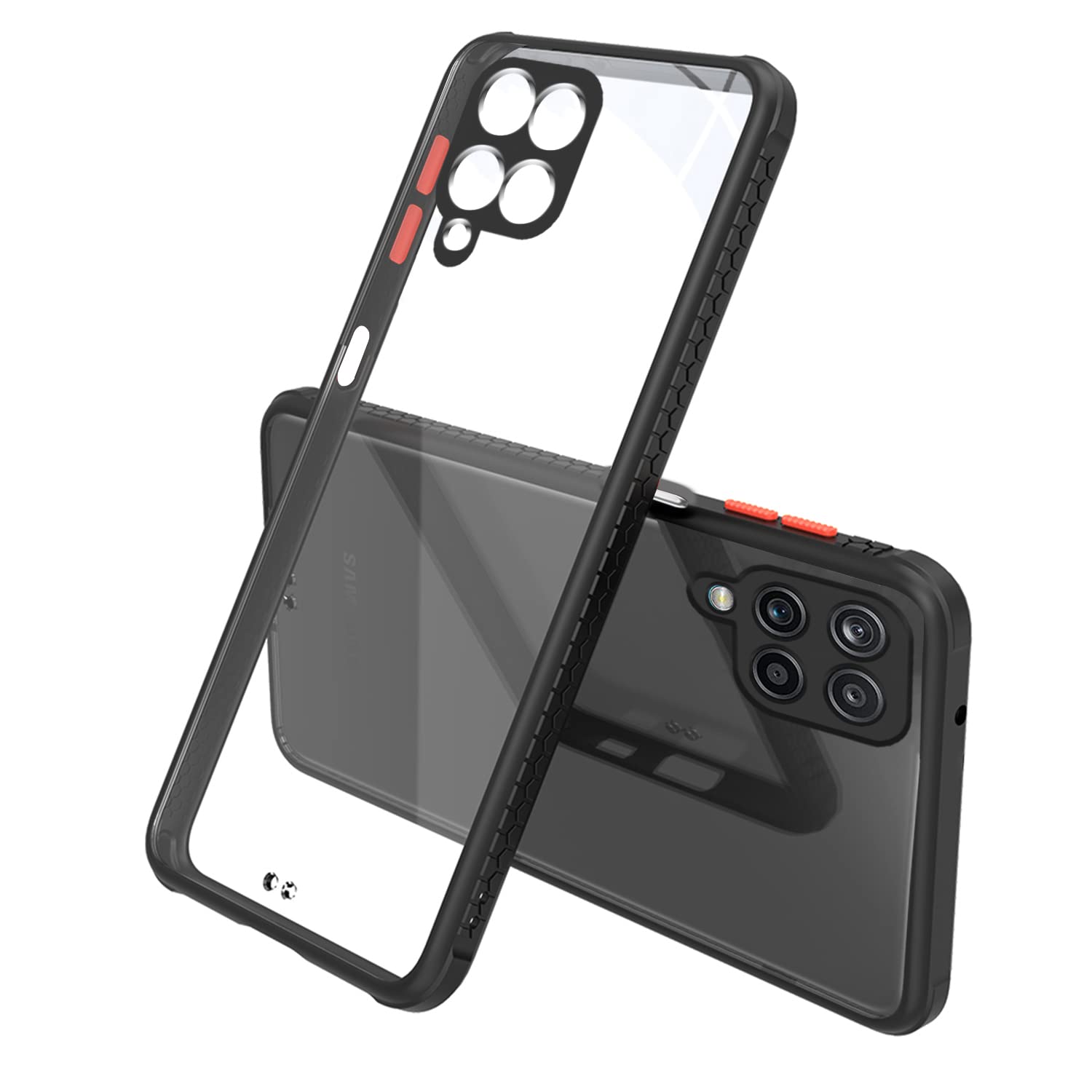 Pikkme Samsung M12/A12/F12 black back cover