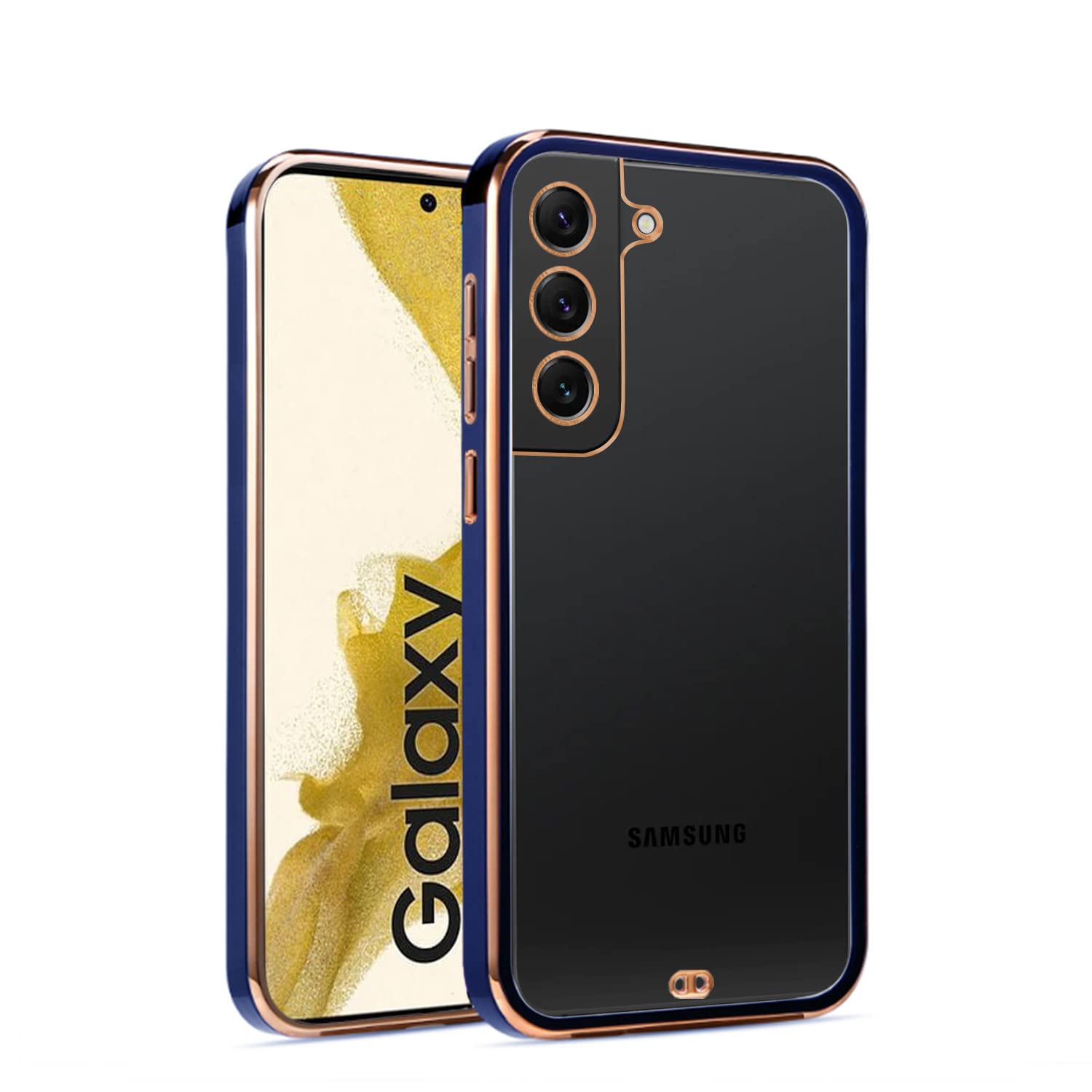 Pikkme blue mobile back cover for Samsung S22