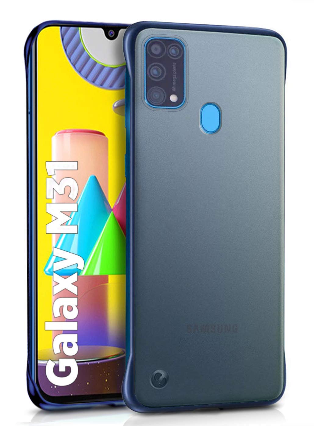 Pikkme blue Frameless mobile cover for Samsung M31
