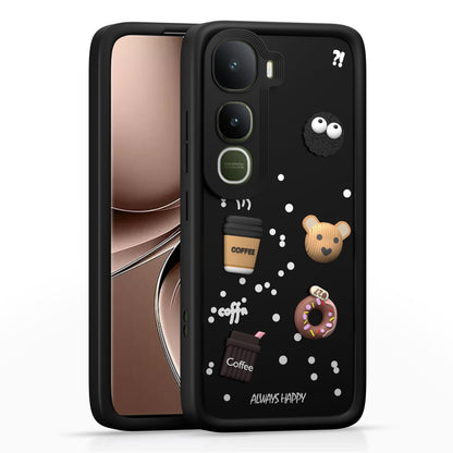 Pikkme Vivo Y400 5G/3D Silicone black mobile back cover