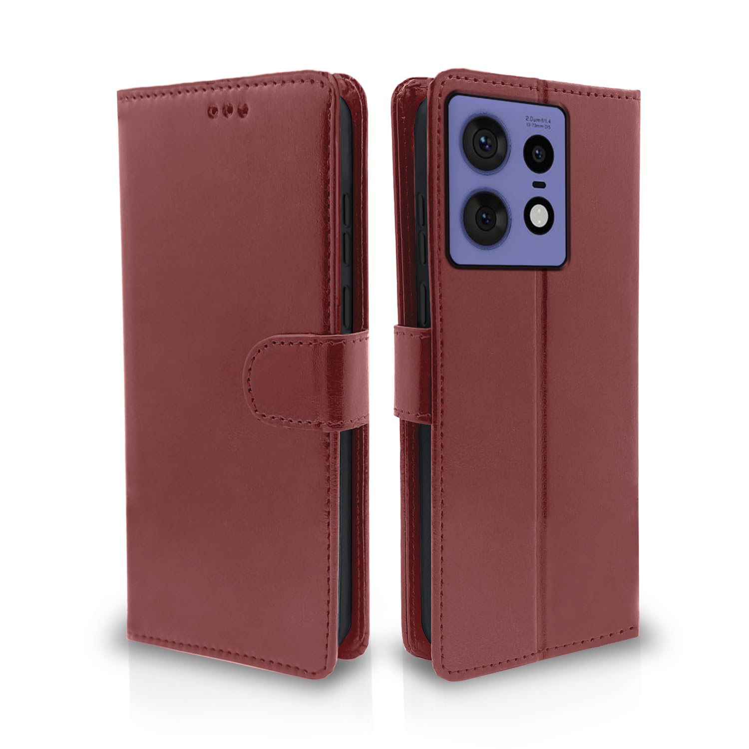 Pikkme Moto Edge 50 Pro 5G Vintage Back Cover (Brown)