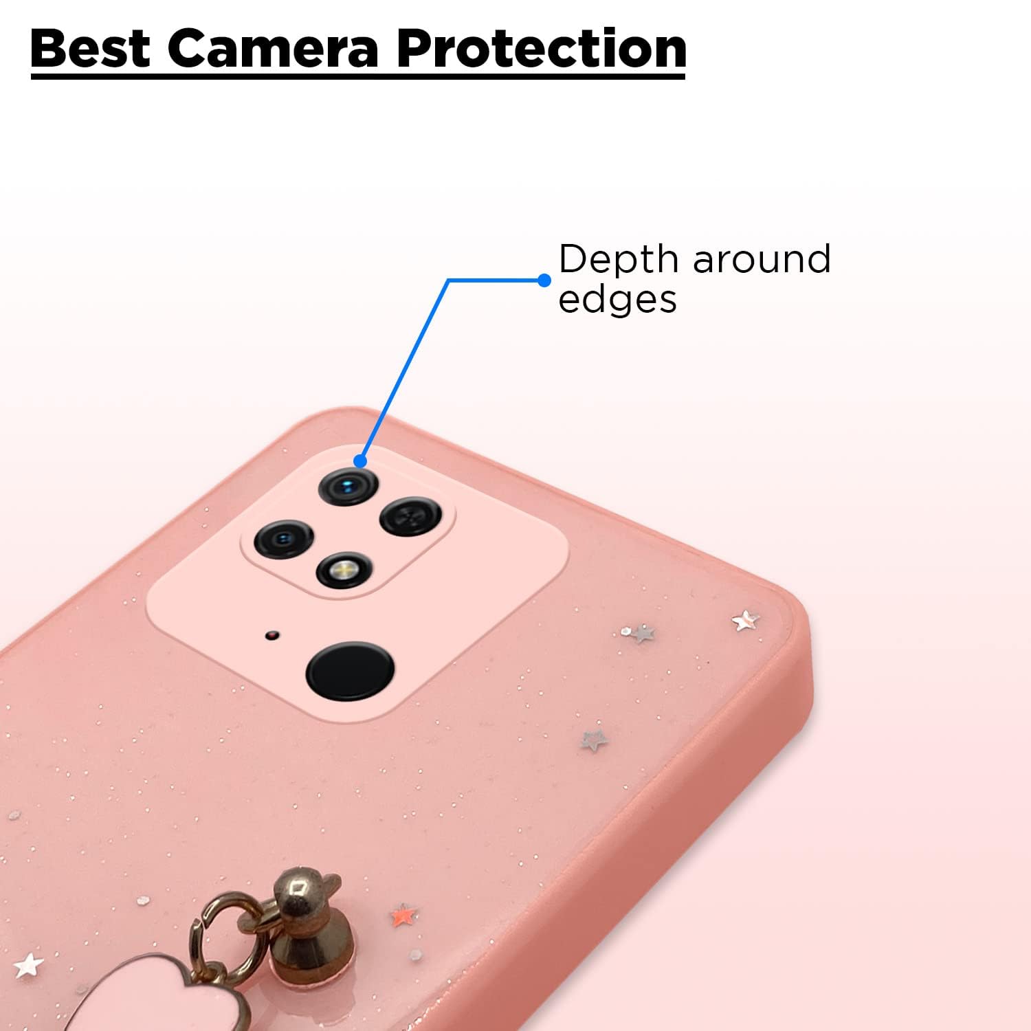 Redmi 10/10 Power Chain phone cover in pink by Pikkme – photo 3
