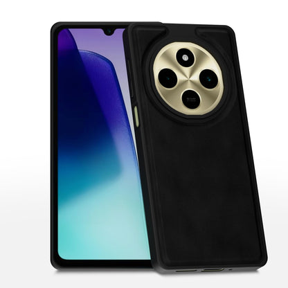 Redmi A4/14C/Poco C75 5G Leather phone cover in black by Pikkme