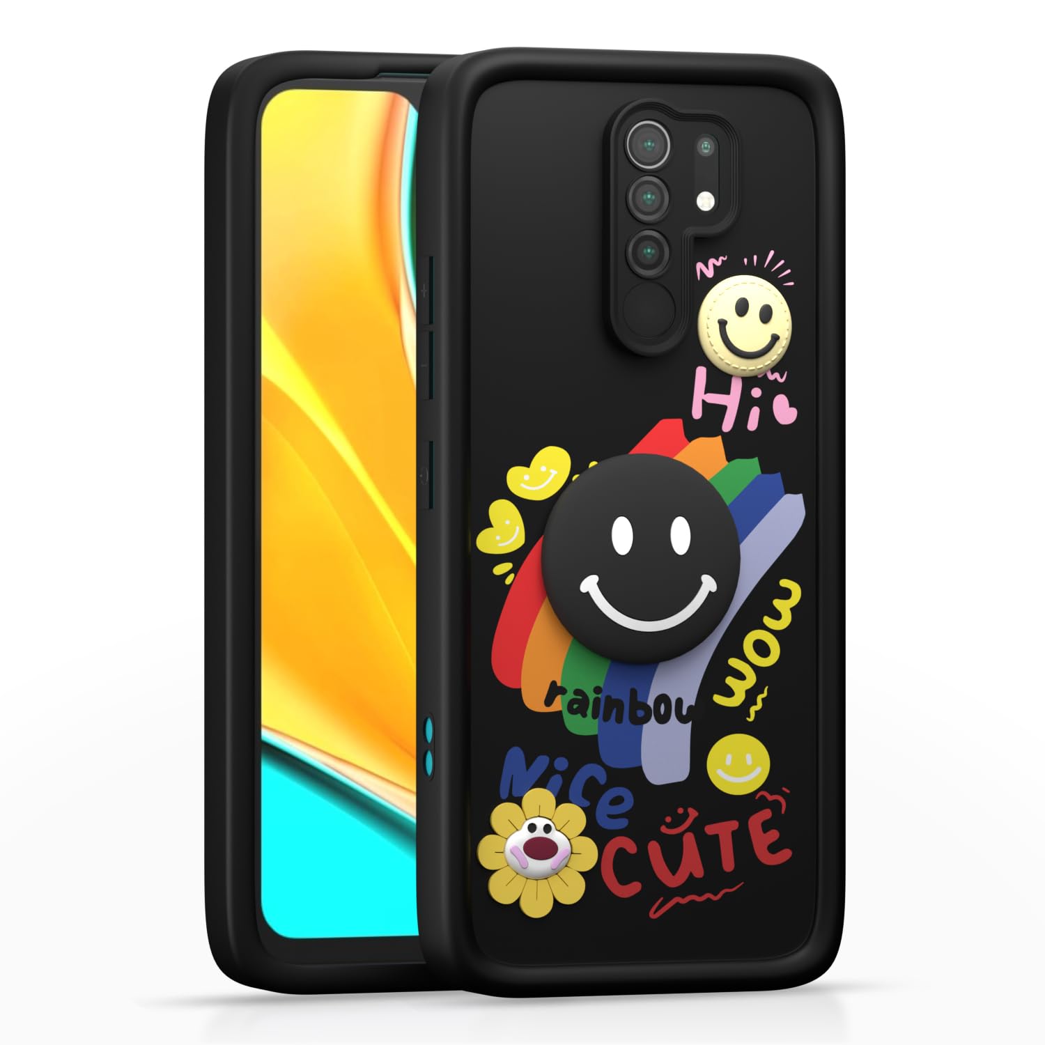 Pikkme Redmi 9 Prime/Poco M2 black phone cover