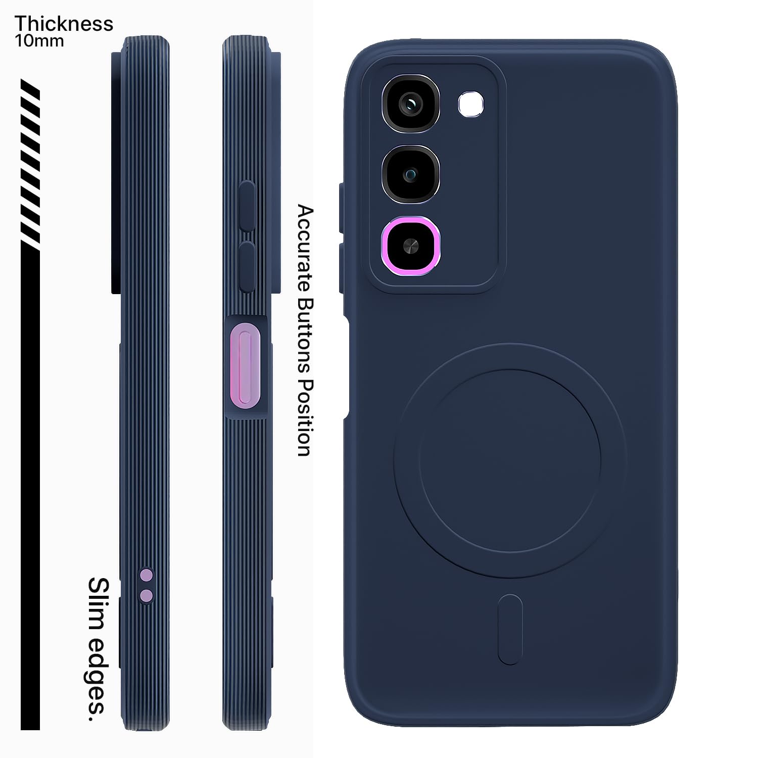 Pikkme blue MagSafe phone cover for Realme P4R 5G – photo 3
