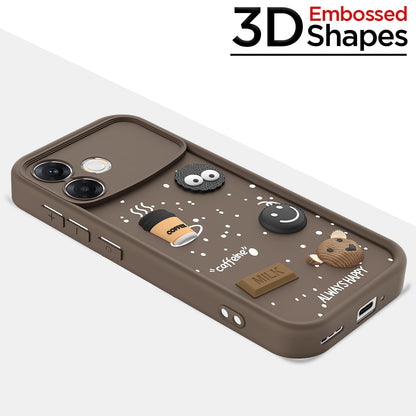 Brown Silicone mobile back cover for Oppo F33 Pro 5G/3D – Pikkme – photo 3