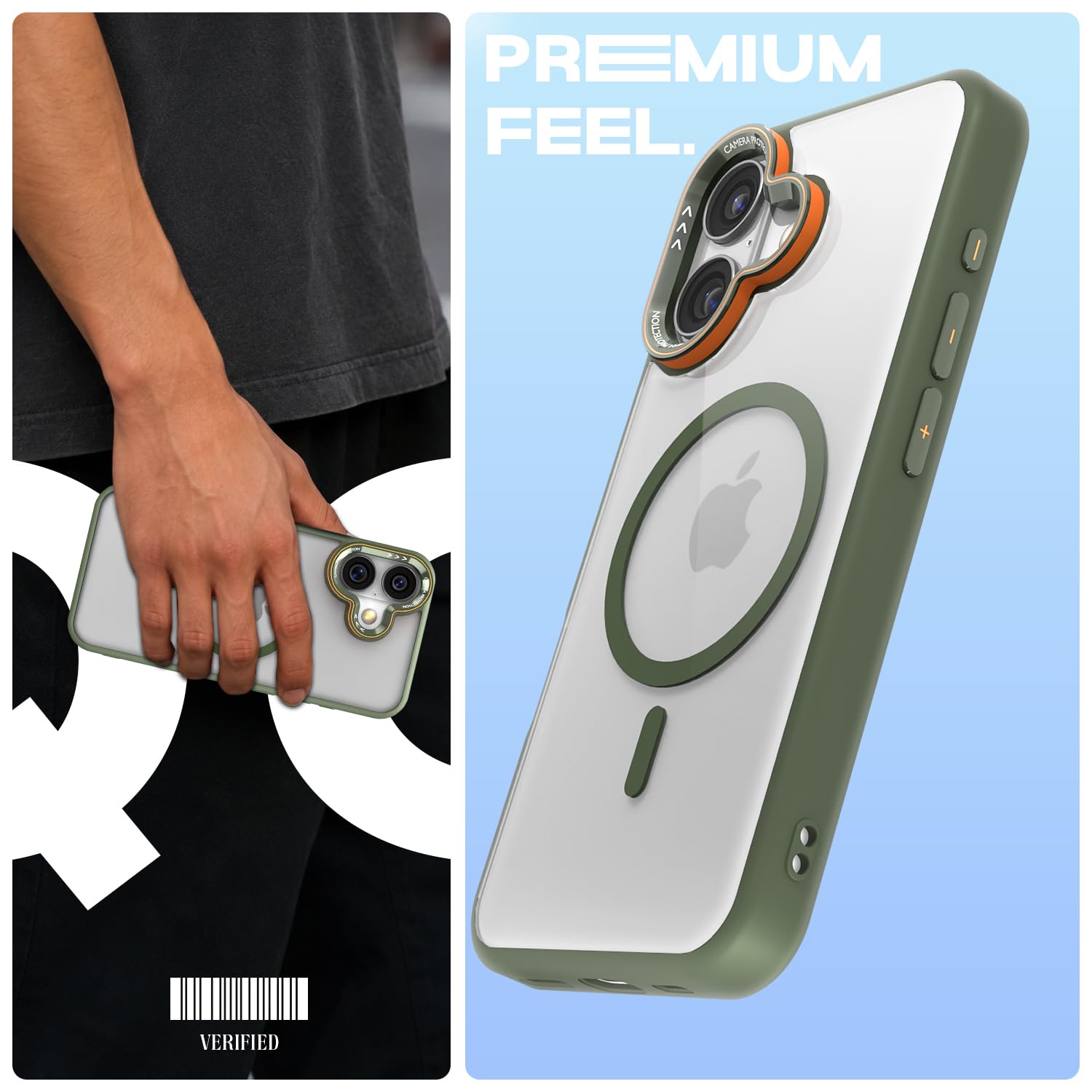 Pikkme iPhone 16 Plus MagSafe green mag-safe back cover – photo 2